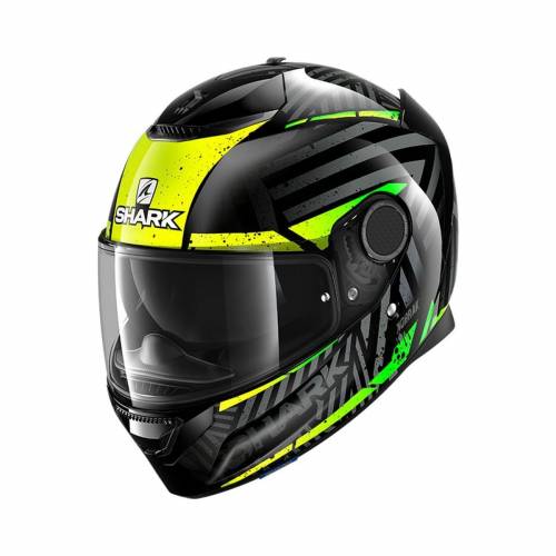 Cască Moto Integrală SHARK SPARTAN 1.2 KOBRAK · Negru / Galben / Verde 