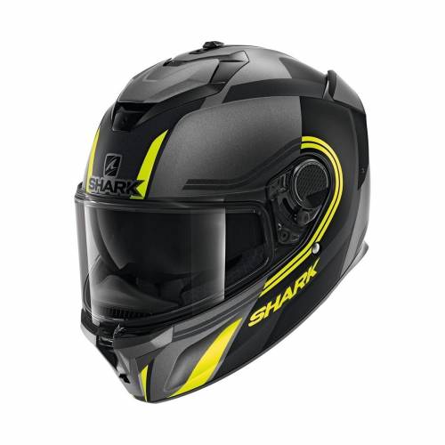 Cască Moto Integrală SHARK SPARTAN GT TRACKER · Negru / Gri / Galben Mat 