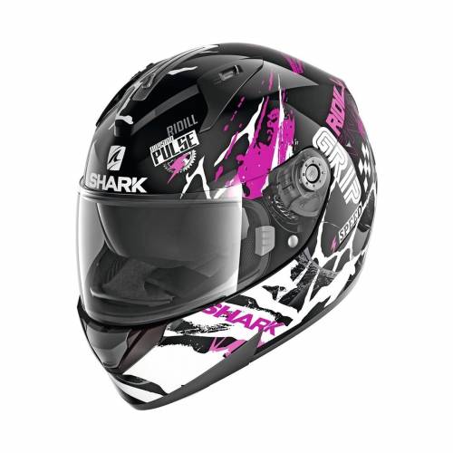 Cască Moto Integrală SHARK RIDILL DRIFT-R · Negru / Alb /Mov 