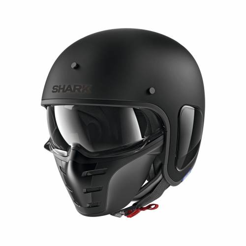 Cască Moto Open Face SHARK S-DRAK 2 BLANK · Negru Mat 