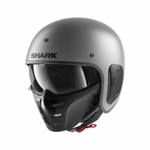 Cască Moto Open Face SHARK S-DRAK 2 BLANK · Gri Mat 