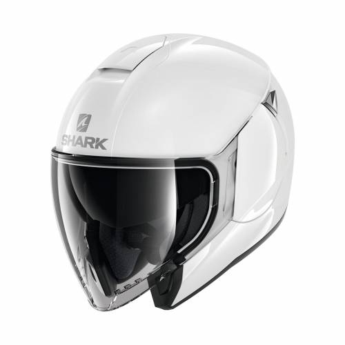 Cască Moto Open-Face SHARK CITYCRUISER BLANK · Alb 