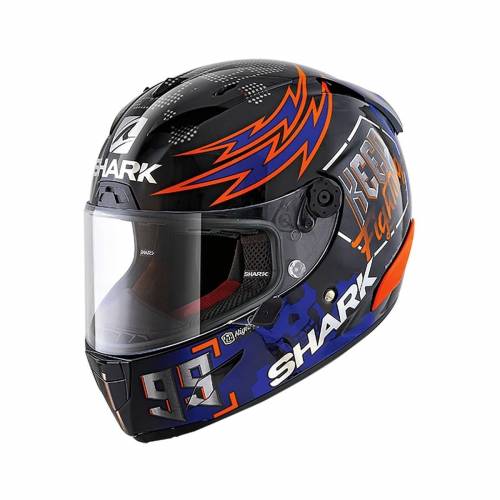 Cască Moto Integrală SHARK RACE-R PRO REPLICA LORENZO CATALUNYA GP 2019 · Negru / Albastru / Roșu 