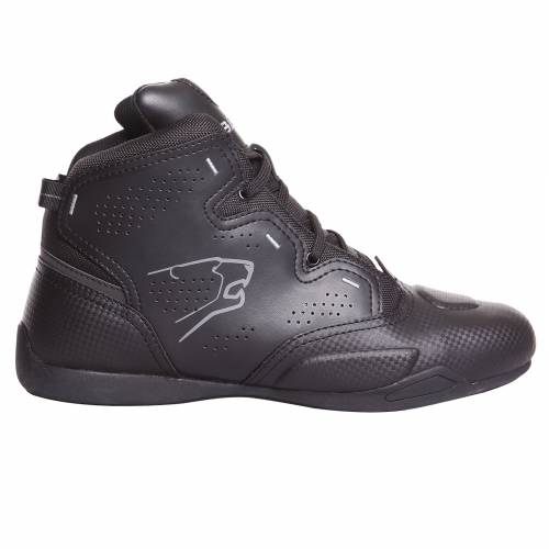 Ghete Moto din Piele & Textil BERING JASPER · Negru / Gri 