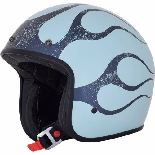 Cască Moto Open-Face AFX FX76 FLAME VINTAGE · Albastru / Negru 