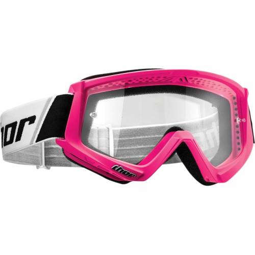 Ochelari Enduro - Cross  Copii THOR COMBAT · Alb / Roz Fluo 