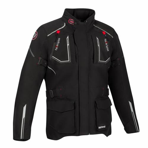 Geacă Moto din Textil BERING OURAL · Negru / Roșu 