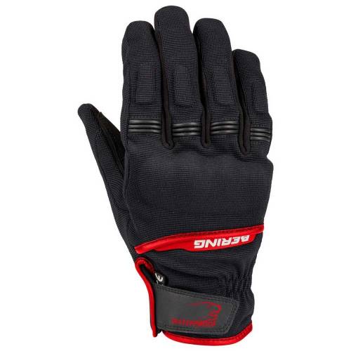 Mănuși Moto din Textil BERING BORNEO · Negru / Roșu 