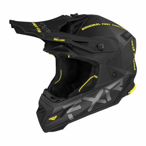 Cască Enduro - Cross - Snowmobil FXR RACING HELIUM RIDE CO 21 · Negru / Verde Fluo 