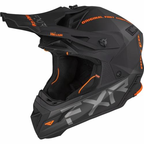 Cască Enduro - Cross - Snowmobil FXR RACING HELIUM RIDE CO 21 · Negru / Portocaliu Fluo 