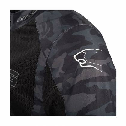 Geacă Moto de Vară din Textil BERING SPIRIT CAMO · Negru / Verde  - 3