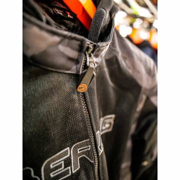 Geacă Moto de Vară din Textil BERING SPIRIT CAMO · Negru / Verde  - 16