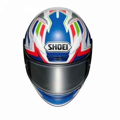 Cască Moto Integrală SHOEI NXR STAB TC-2 · Alb / Albastru / Roșu / Verde  - 2