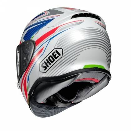 Cască Moto Integrală SHOEI NXR STAB TC-2 · Alb / Albastru / Roșu / Verde  - 4