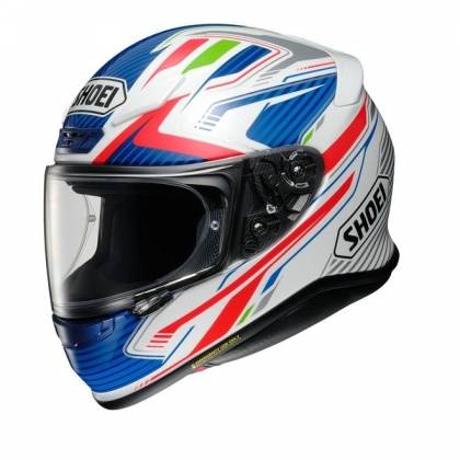 Cască Moto Integrală SHOEI NXR STAB TC-2 · Alb / Albastru / Roșu / Verde  - 0
