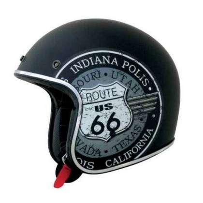 Cască Moto Open-Face AFX FX76 RT66 · Negru / Alb / Gri  - 0