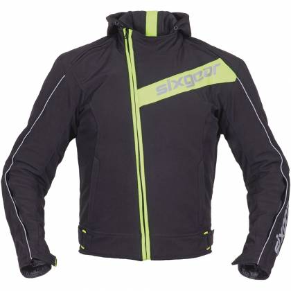 Geacă Moto din Textil SIXGEAR TREVOR · Negru / UV  - 0