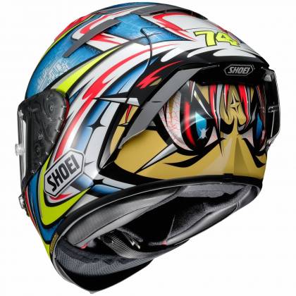 Cască Moto Integrală SHOEI X-SPIRIT III DAIJIRO TC-1 · Roșu / Albastru / Negru / Galben  - 1