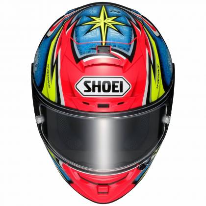 Cască Moto Integrală SHOEI X-SPIRIT III DAIJIRO TC-1 · Roșu / Albastru / Negru / Galben  - 3