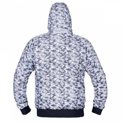 Hanorac Moto din Textil SIXGEAR SCAMPER · Negru / Gri  - 1