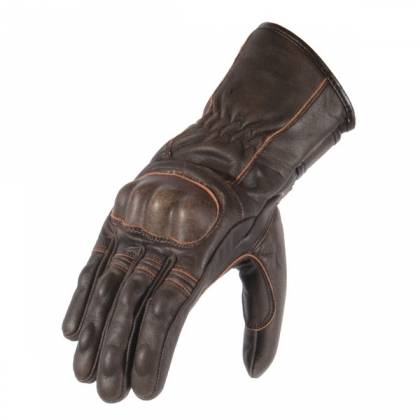 Mănuși Moto din Piele BRITTEN JENKINS · Maro  - 0