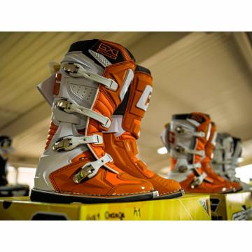 Cizme Enduro - Cross GAERNE GX-1 GOODYEAR · Portocaliu / Alb  - 2