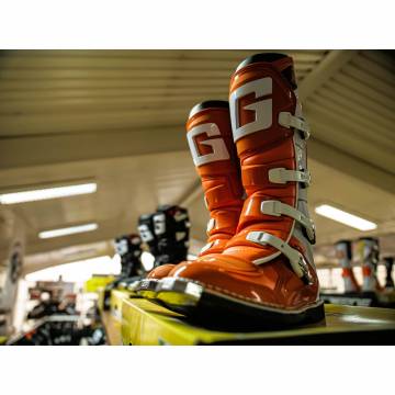 Cizme Enduro - Cross GAERNE GX-1 GOODYEAR · Portocaliu / Alb  - 1