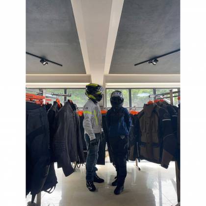 Geacă Moto Damă de Vară BERING LADY SPIRIT · Negru / Albastru  - 2