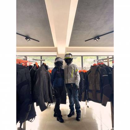 Geacă Moto Damă de Vară BERING LADY SPIRIT · Negru / Albastru  - 3