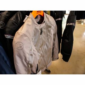 Geacă Moto Damă de Vară din Textil BERING LADY RIKO · Bej  - 4