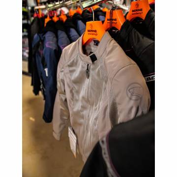 Geacă Moto Damă de Vară din Textil BERING LADY RIKO · Bej  - 3