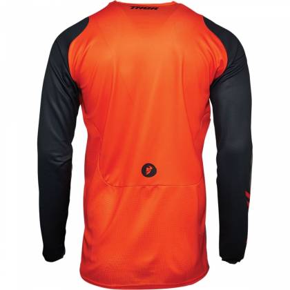 Tricou Enduro - Cross THOR PULSE RACER · Negru / Portocaliu / Alb  - 1