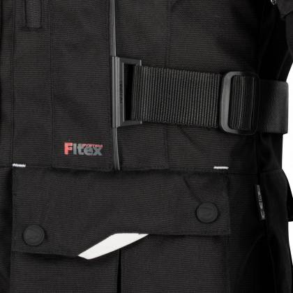 Geacă Moto din Textil BERING DARKO · Negru / Roșu  - 2