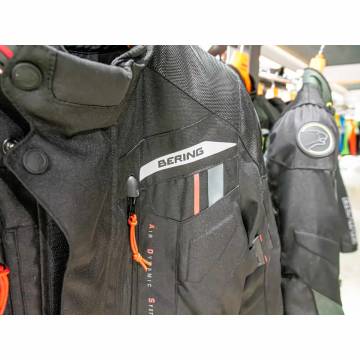 Geacă Moto din Textil BERING DARKO · Negru / Roșu  - 8