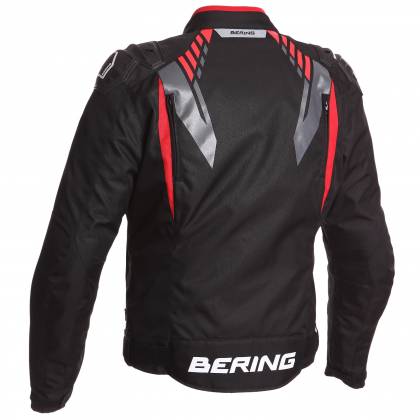 Geacă Moto din Textil BERING PRIMO-R · Negru / Roșu  - 1