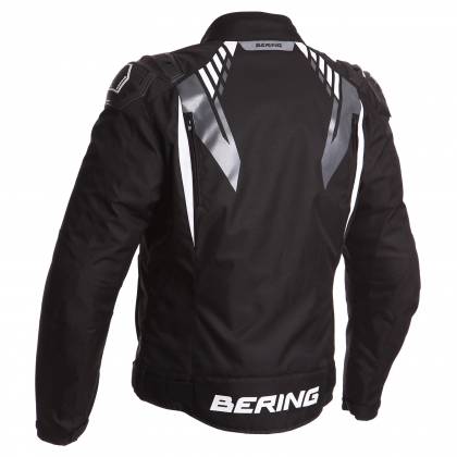 Geacă Moto din Textil BERING PRIMO-R · Negru  / Alb  - 1
