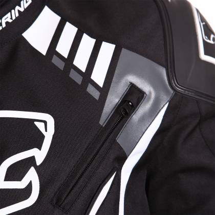 Geacă Moto din Textil BERING PRIMO-R · Negru  / Alb  - 2