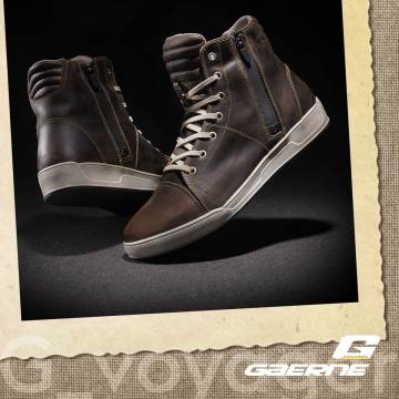 Ghete Moto cu AquaTech GAERNE VOYAGER OILED · Maro  - 1