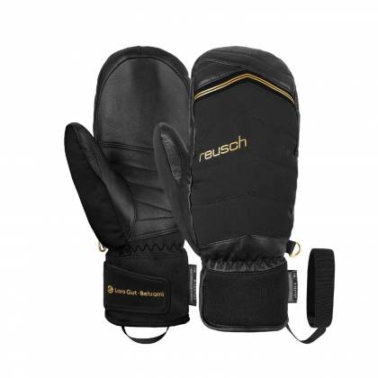 Mănuși Urbane Damă REUSCH LARA GUT-BEHRAMI R-TEX® XT MITTEN 7707 · Negru / Auriu  - 2