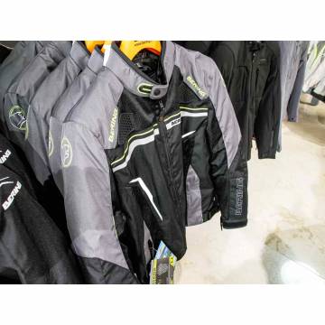 Geacă Moto din Textil BERING BATIST · Negru / Gri  - 9