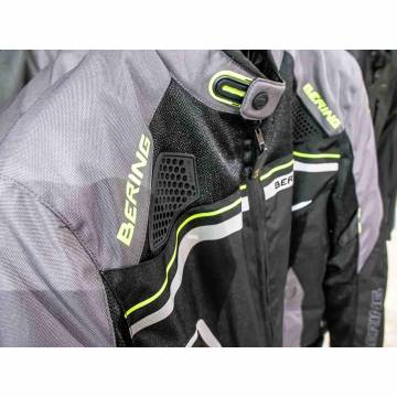 Geacă Moto din Textil BERING BATIST · Negru / Gri  - 8