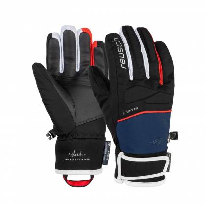 Mănuși Schi Copii MIKAELA SHIFFRIN R-TEX® XT JUNIOR 7787 · Negru / Albastru / Roșu  - 2
