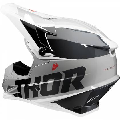 Cască Enduro - Cross THOR SECTOR FADER · Negru / Alb  - 2