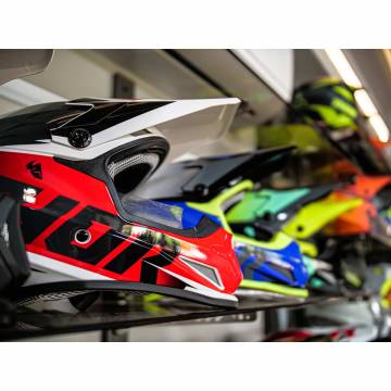 Cască Enduro - Cross THOR SECTOR FADER · Rosu / Negru  - 6