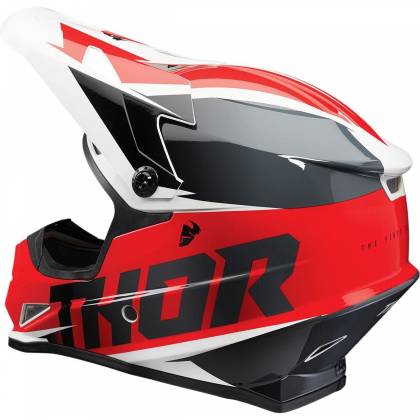 Cască Enduro - Cross THOR SECTOR FADER · Rosu / Negru  - 1
