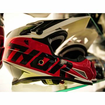 Cască Enduro - Cross THOR SECTOR FADER · Rosu / Negru  - 4