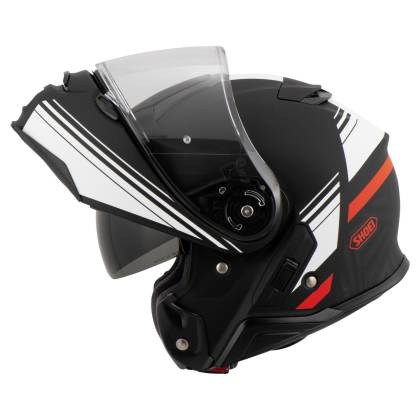 Cască Moto Flip-Up SHOEI NEOTEC-II SEPARATOR TC-5 · Negru / Alb / Roșu  - 1