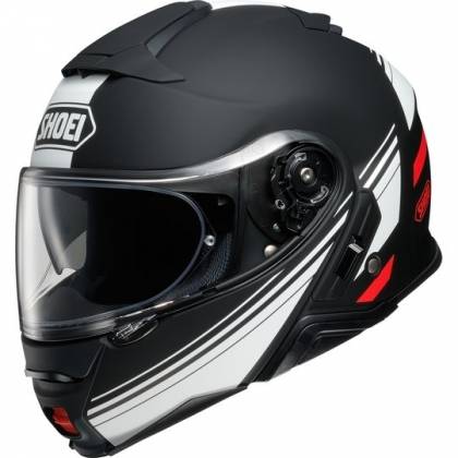 Cască Moto Flip-Up SHOEI NEOTEC-II SEPARATOR TC-5 · Negru / Alb / Roșu  - 0