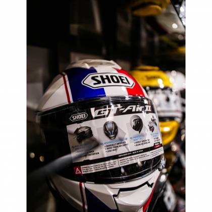 Cască Moto Integrală SHOEI GT-AIR II PANORAMA TC-10 · Alb / Albastru / Roșu  - 3