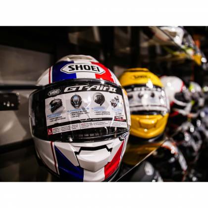 Cască Moto Integrală SHOEI GT-AIR II PANORAMA TC-10 · Alb / Albastru / Roșu  - 2